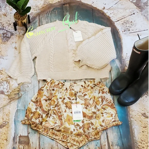 NWT Spell and the gypsy Brunch cable knit sweater - Picture 1 of 7